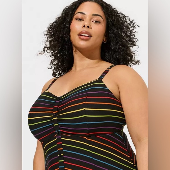 torrid Dresses & Skirts - Midi Super Soft Button-Front Dress Pride 2024